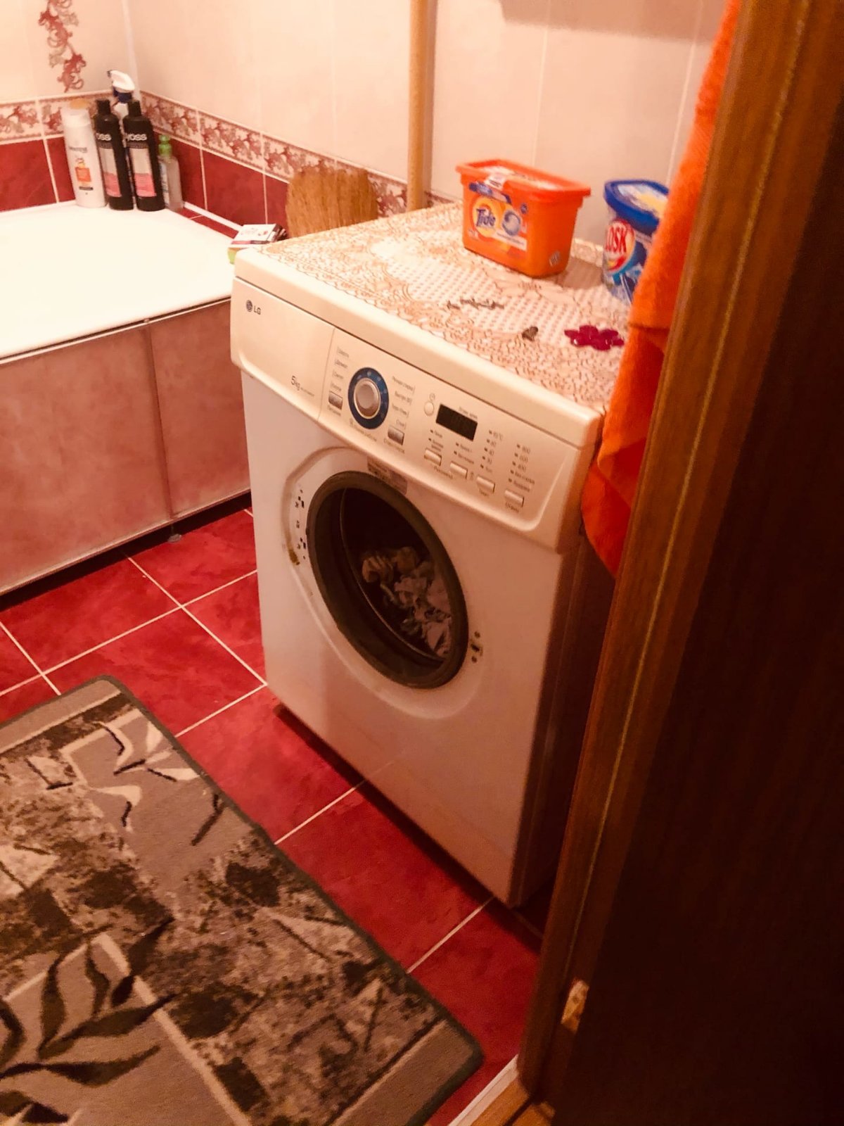 Ремонт стиральном машины LG. Замена ручки двери